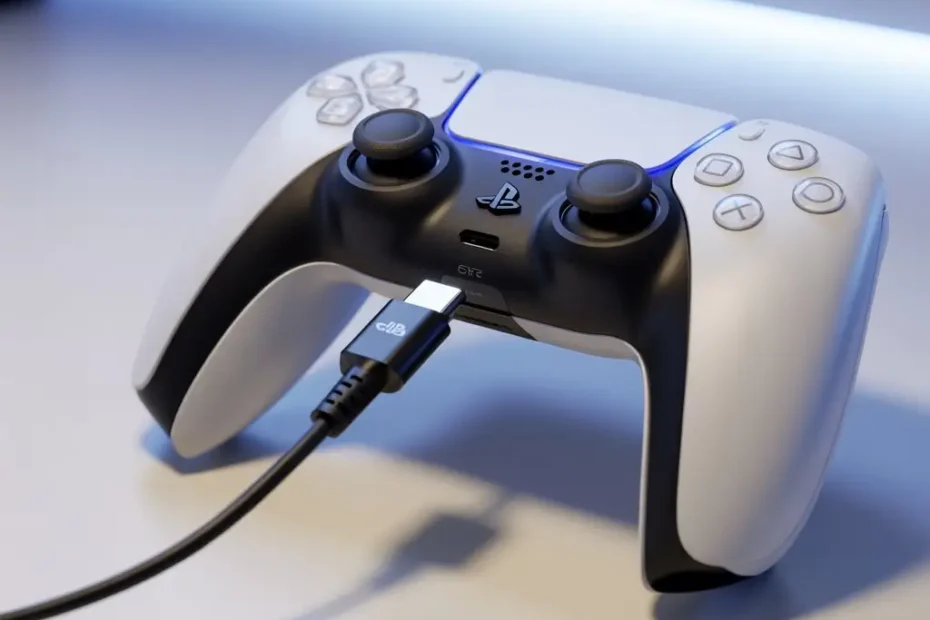 Pode carregar o controle do PS5?