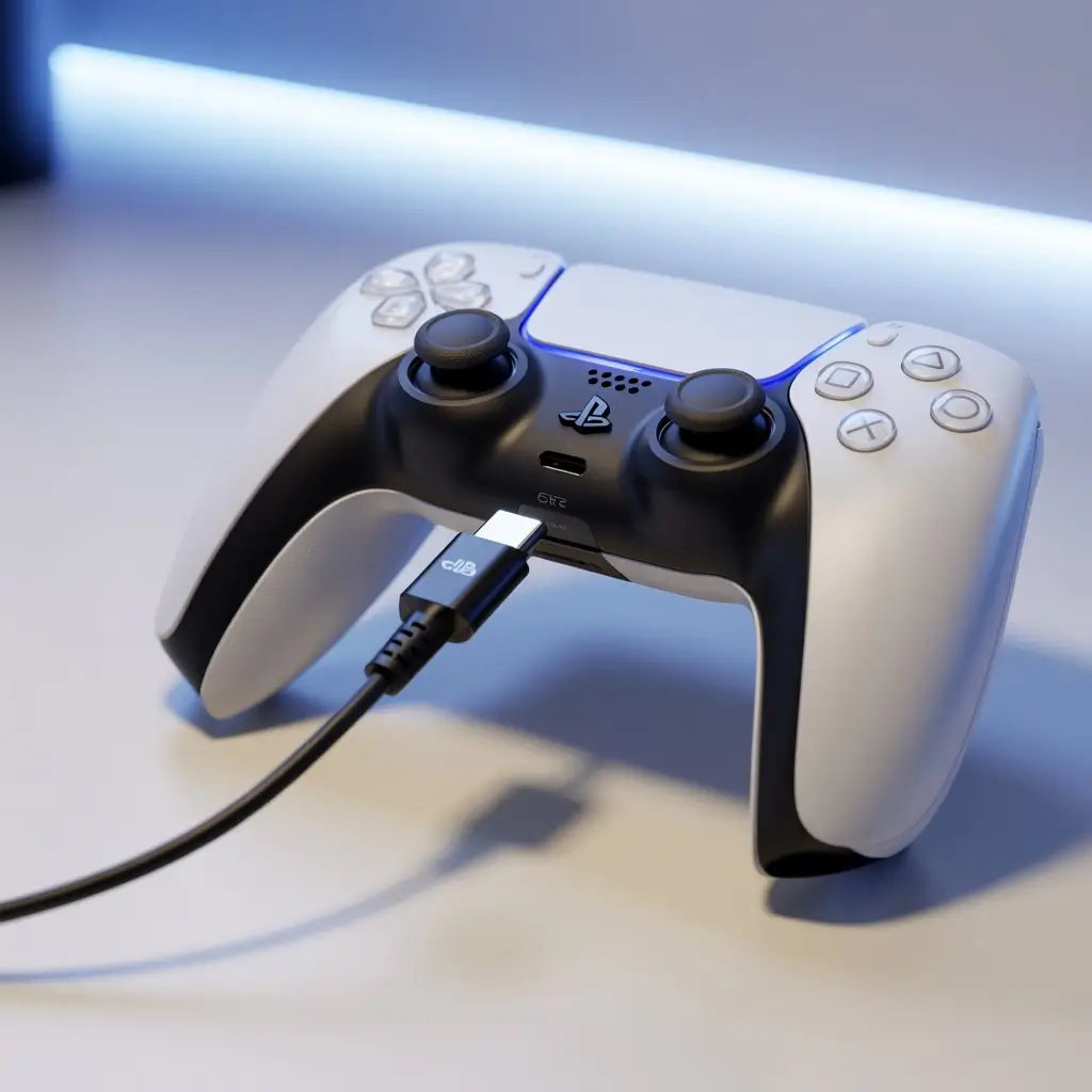 Pode carregar o controle do PS5?